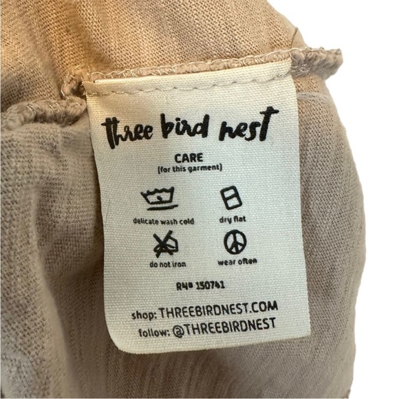 Three Bird Nest | Set To Go Textured Jumpsuit in Oatmeal Size M - Picture 9 of 10